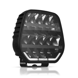 Exceptionally stylish, 7" additional light with a wonderful combination light beam and two different power modes, which also includes a two-color parking light. The perfect light to tame the half-yearly darkness! Measured light output 7783 lm, range 648 m @ 1 lux.