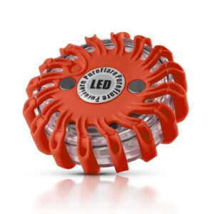 LED light puck PUREFLARE - Red / Rechargeable