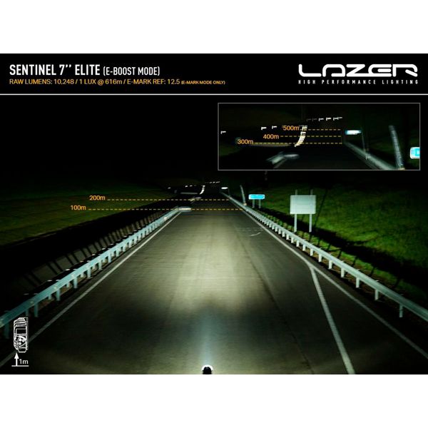 Auxiliary light LAZER Sentinel 7 Elite (Inverted mount) - Round / 18 cm / 116W / Ref. 12.5 - Image 4