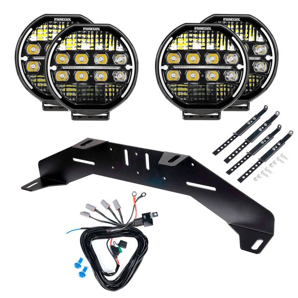 Auxiliary light kit PURELUX WRC 7, 432W / 26 000 lm - Complete set