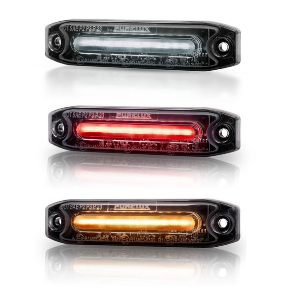 Position light Purelux Specter 12X Dark - 12/24V / 6W / 102 mm