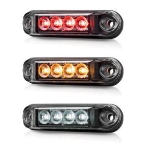 Marker light PURELUX Spectre 4X Dark - 12/24V / 1W / 78 mm