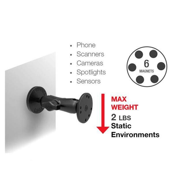 Mount RAM MOUNTS Tough-Mag Magnetic Ball Base, B/C size - Image 6